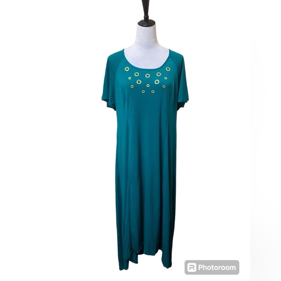 NY Collection Flutter Sleeve Dress - Picture 4 of 5